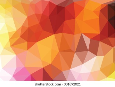 Abstract 3D Polygonal Vibrant mosaic background