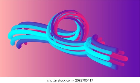 Abstract 3d purple background with volume shapes