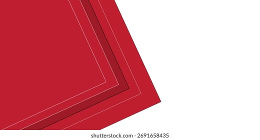 Abstract 3D Red Arrow Background. vector illustration