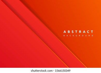 Abstract 3d red background with blank space of paper layer	