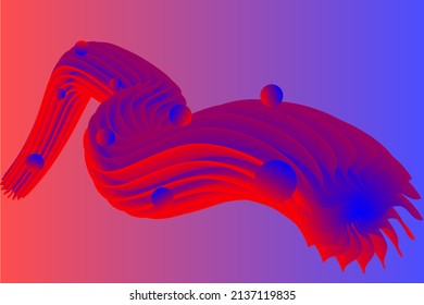 Resumen 3d diseño de fondo futurista de 3d ilustración moderna Vector Premium