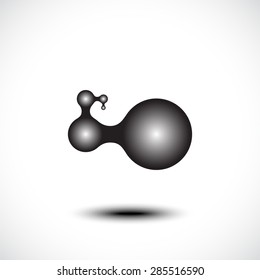 abstract 3d render metaball sphere ball vector background for your desigN