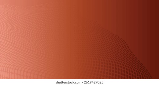 Abstract 3D rendering of a wave pattern with dots and spheres