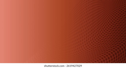Abstract 3D rendering of a wave pattern with dots and spheres