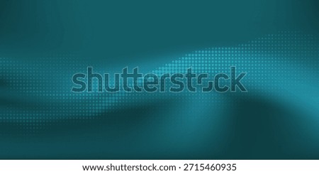 Abstract 3D rendering of a wave pattern with dots and spheres