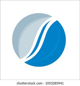 Abstract 3d round colored logo image vector