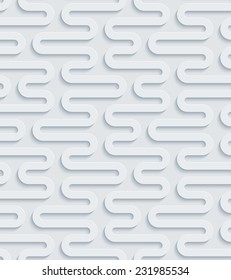 Abstract 3d seamless background. Perforated Paper Set. Vector EPS10.