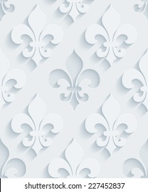 Abstract 3d seamless background. See others in a Perforated Paper Set. Vector EPS10.