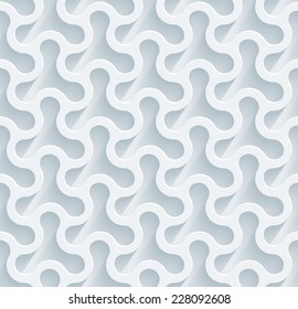 Abstract 3d seamless background. See others in a Perforated Paper Set. Vector EPS10.
