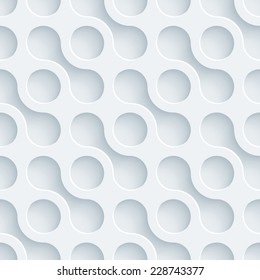 Fondo abstracto 3d sin fisuras. Consulte otros en un juego de papel perfeccionado. Vector EPS10.