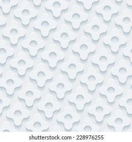 Abstract 3d seamless background. See others in a Perforated Paper Set. Vector EPS10.