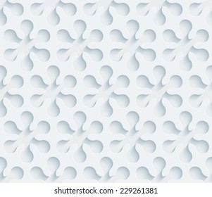 Abstract 3d seamless background. See others in a Perforated Paper Set. Vector EPS10.