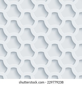Abstract 3d seamless background. See others in a Perforated Paper Set. Vector EPS10.