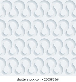 Abstract 3d seamless background. See others in a Perforated Paper Set. Vector EPS10.