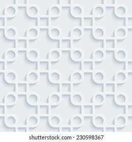 Abstract 3d seamless background. See others in a Perforated Paper Set. Vector EPS10.