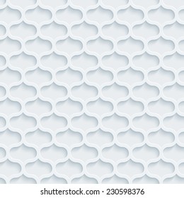 Abstract 3d seamless background. See others in a Perforated Paper Set. Vector EPS10.