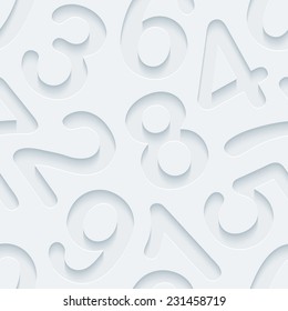 Abstract 3d seamless background. See others in a Perforated Paper Set. Vector EPS10.