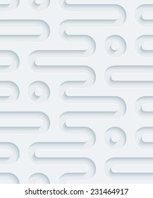 Abstrakter 3-D-Hintergrund. Sehen Sie andere in einem Perforated Paper Set. Vektor EPS10.