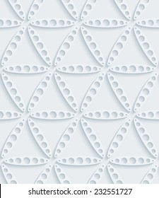 Abstract 3d seamless background. See others in a Perforated Paper Set. Vector EPS10.