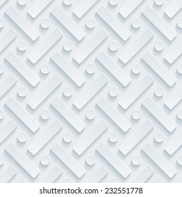 Abstract 3d seamless background. See others in a Perforated Paper Set. Vector EPS10.