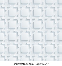 Abstract 3d seamless background. See others in a Perforated Paper Set. Vector EPS10.