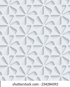 Abstract 3d seamless background. Vector EPS10 pattern. See others in a Perforated Paper Set. 