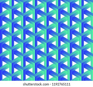 abstract 3d seamless geometric pattern
