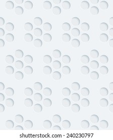Abstract 3d seamless pattern. Editable vector EPS10. See others in a Perforated Paper Set. 