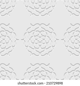 Abstract 3D Seamless Pattern, vector