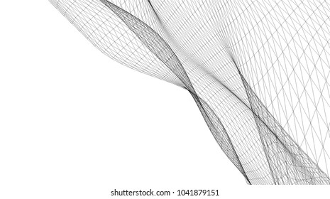 Abstract 3d shape. Geometric background