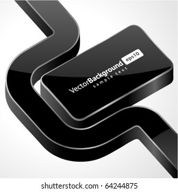 Abstract 3d shape vector background