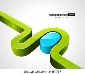 Abstract 3d shape vector background