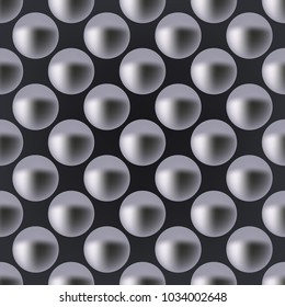  Abstract 3d shiny spheres vector background. Flying spheres in empty space background for presentation. Futuristic background. Poster design. -stock vector