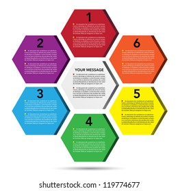 Abstract 3D speech bubble background.eps10