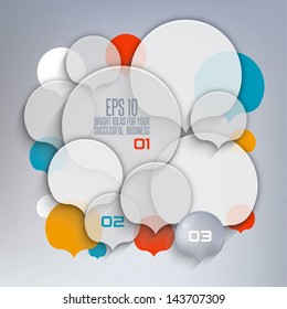 Abstract 3D Speech Bubble Design
