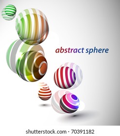 abstract 3d sphere with glossy sphere design.