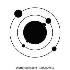 Abstract 3d sphere. Vector illustration in futuristic high tech style.