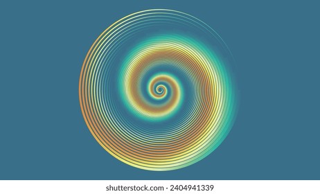 Resumen 3d espiral color cálido vórtice fondo creativo. Este fondo minimalista se puede usar como cartel o afiche. 