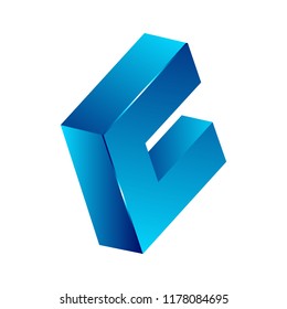 Abstract 3d square logo design, Corner geometric shape, symmetric symbol, square icon, square shape Company logo