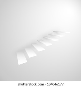 abstract 3d staircase