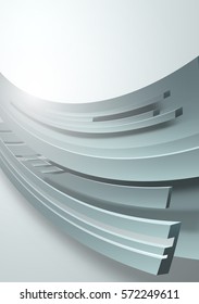 Abstract 3d steel structure vector background. EPS10