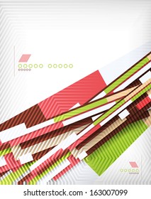 Abstract 3d straight lines geometric shape background