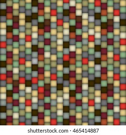 Abstract 3d structure of colored blocks, seamless pattern. Geometric wallpaper. Vector background