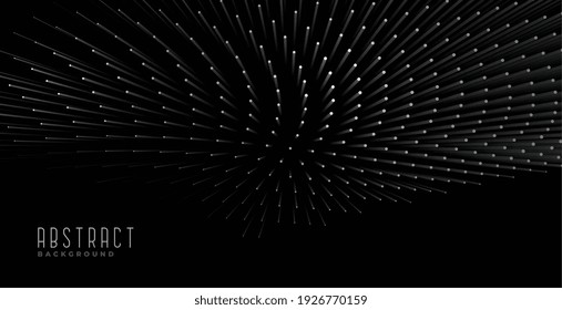 abstract 3d style particle black background design