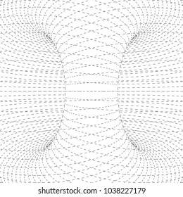 Abstract 3D surface. The illusion of distortion of space.