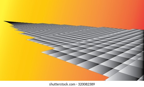 Abstract 3d surface looks like path