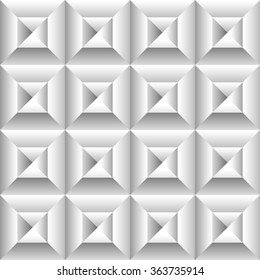 Abstract 3d surface, revetment background. Repeatable pattern.