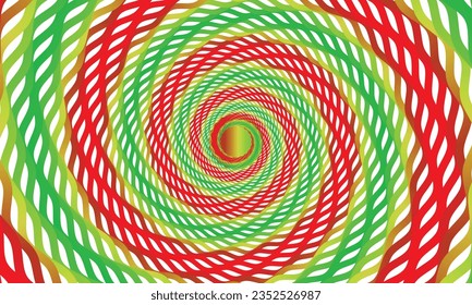 Abstract 3d Swirl Spiral  Circle bubble illusion Motion stylish background design vector