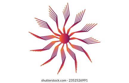 Abstract 3d Swirl Spiral  Circle bubble illusion Motion stylish background design vector