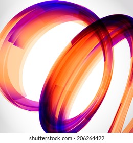abstract 3d tech spiral circle tornado vector background